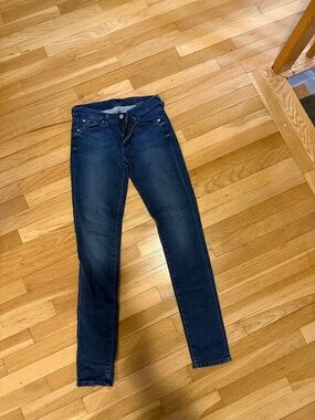 7 For All Mankind Dark Indigo Skinny Jeans